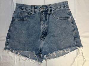 Vintage 90s Guess Jeans USA Cut-Off Denim Shorts Style 1050 LG Size 28